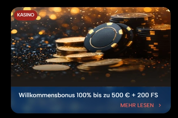 Bingo Bongo Stars Casino Willkommensbonus 100 Prozent bis 500 Euro und 200 Freispiele Anzeige